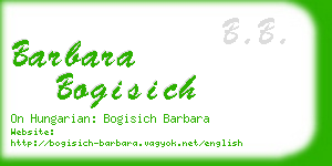 barbara bogisich business card